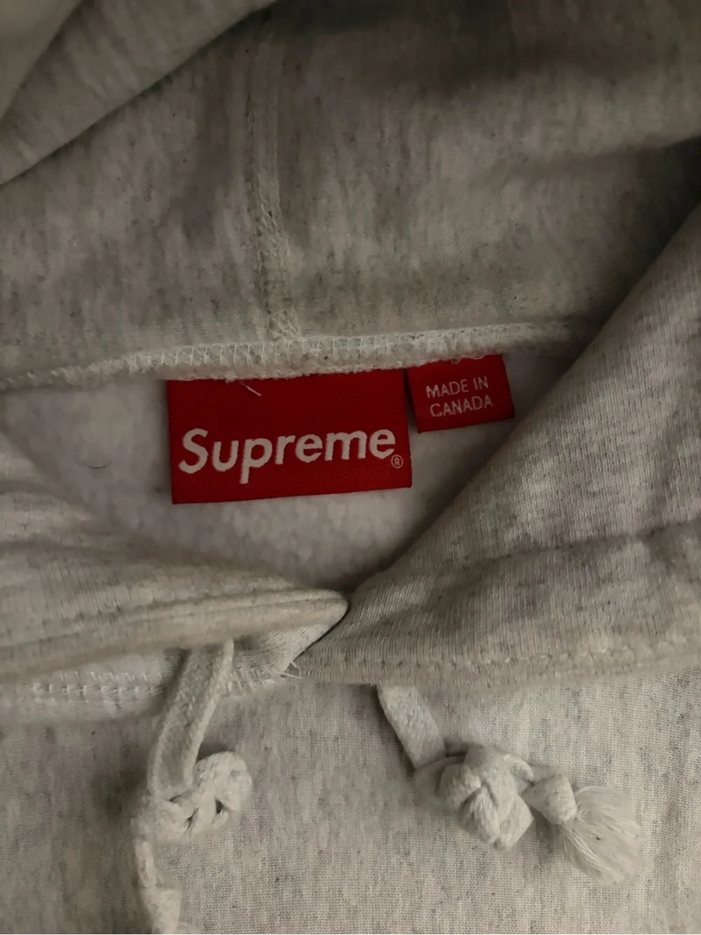 Supreme Gray Hoodie camo box logo
